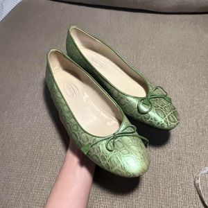 Talbots #Balletcore light green flats
